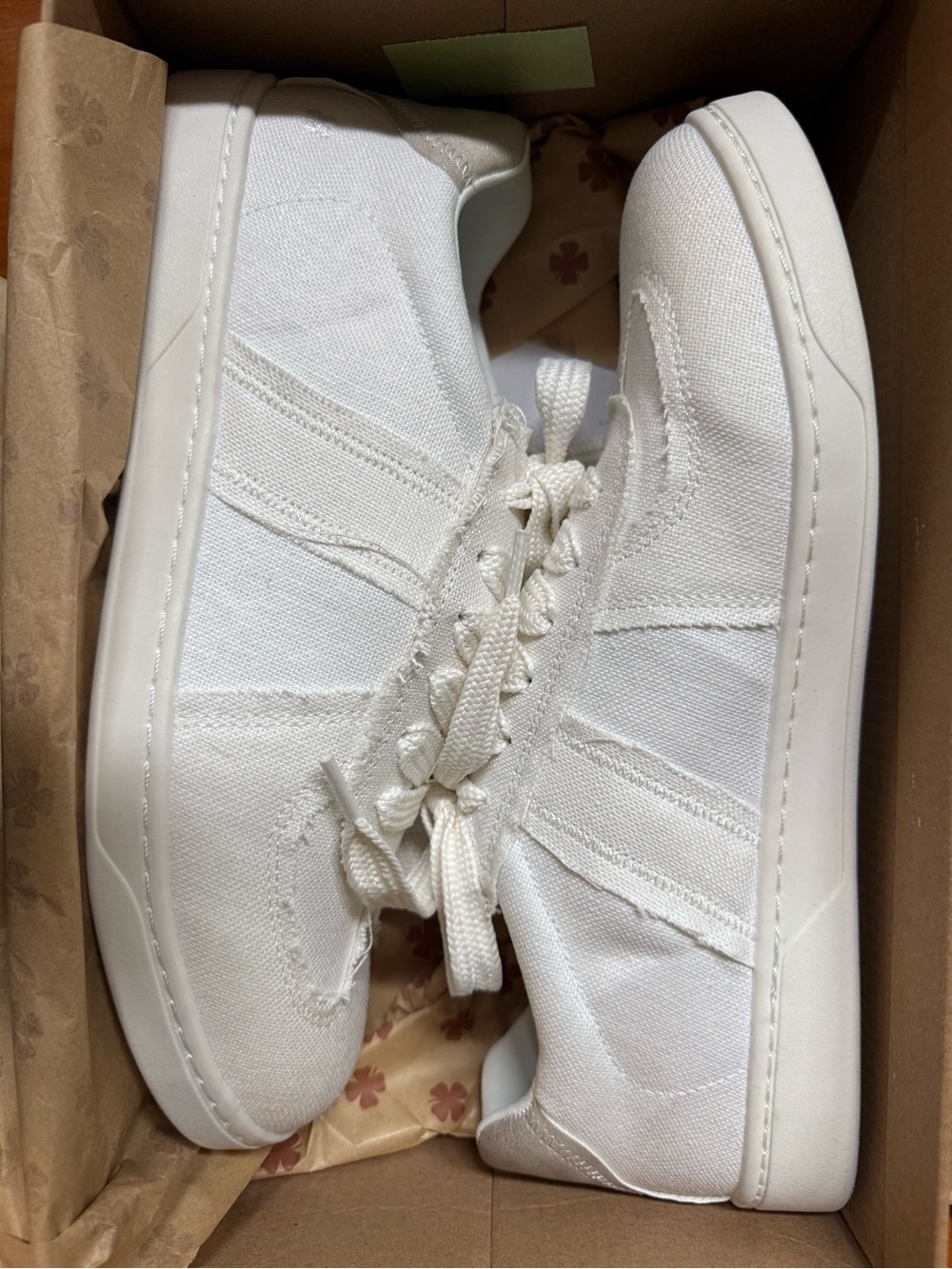 All-White Canvas Sneakers